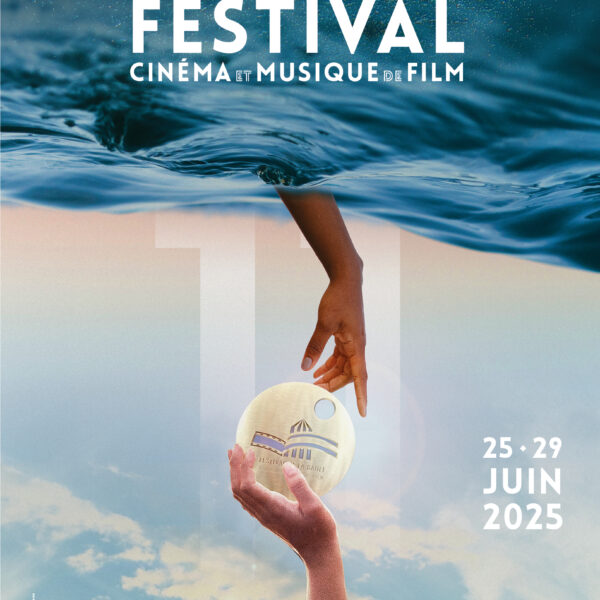 Pour cette nouvelle édition les organisateurs ont opté pour une affiche qui symbolise le lien entre le cinéma et la musique de film et la transmission entre les générations